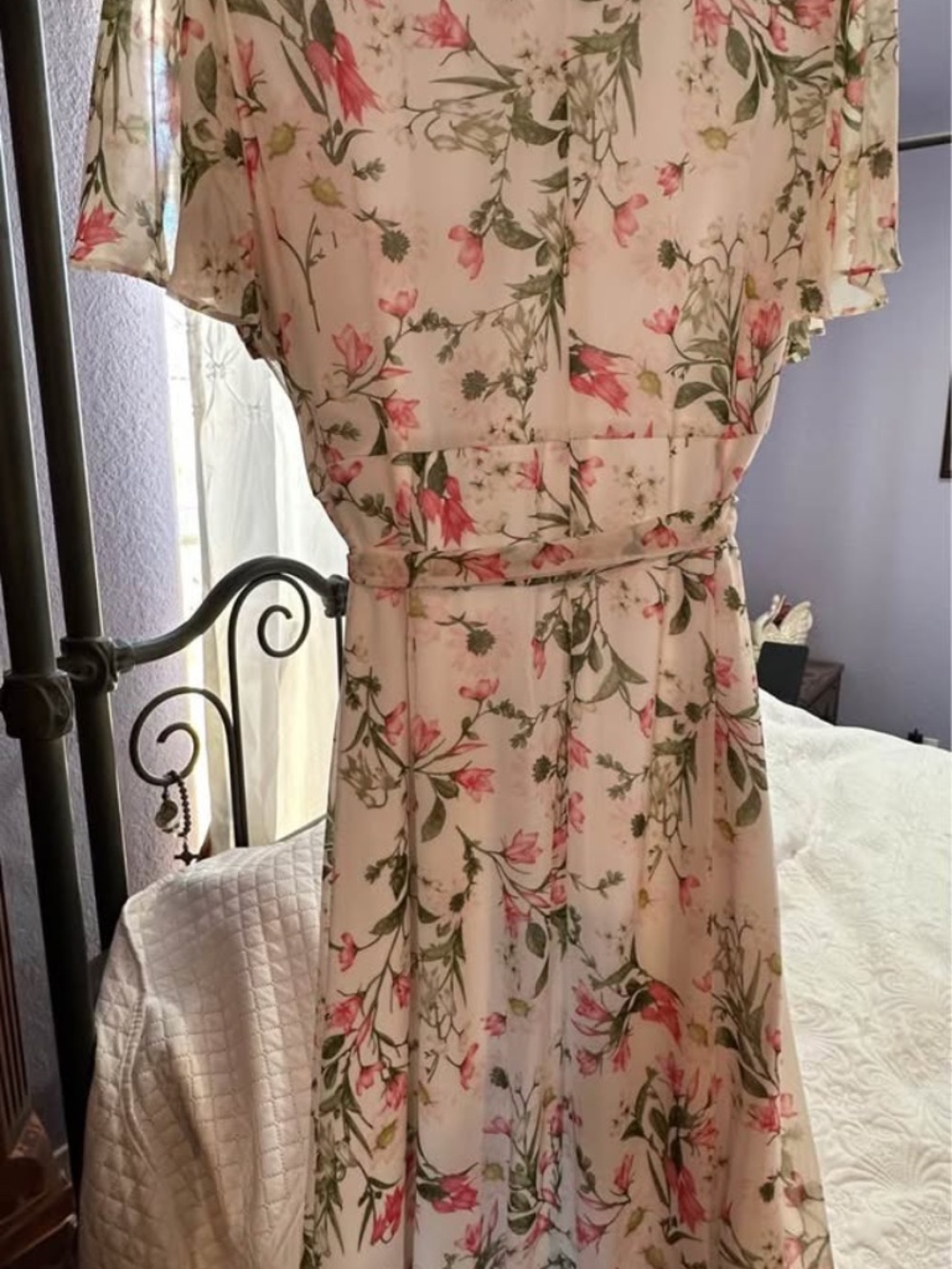 Jessica Howard Floral High-Low Dress Size 22 | Chiffon Midi Dress - Picture 3 of 5